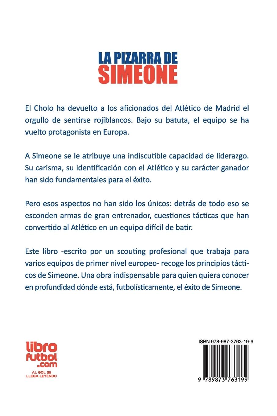 Rückseitencover La pizarra de Simeone