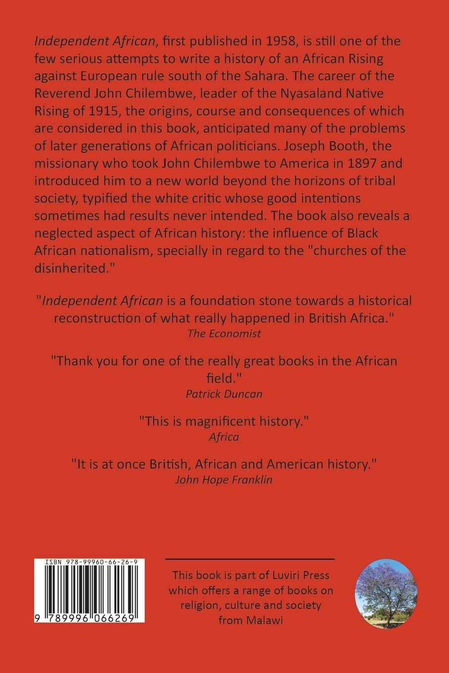 Rückseitencover Independent African