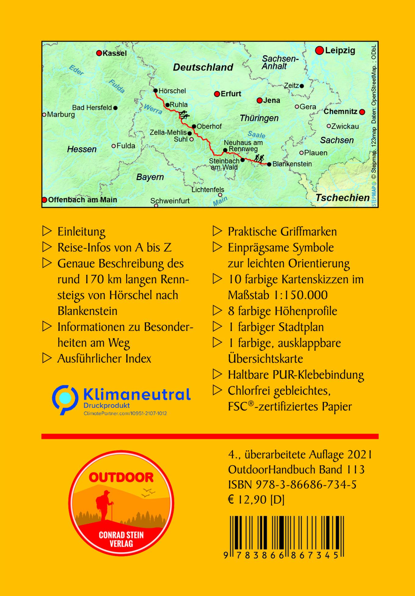 Rückseitencover Rennsteig