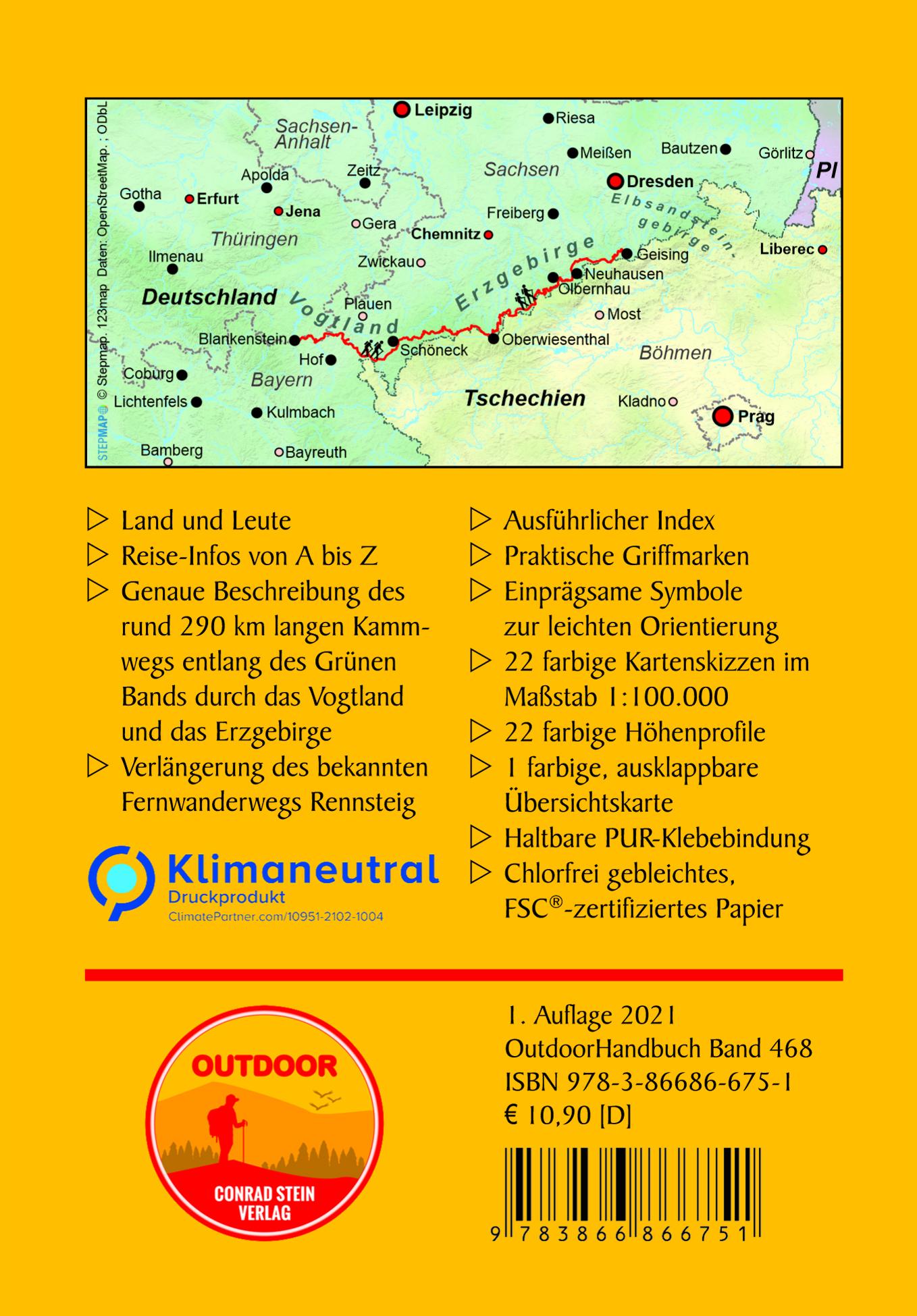 Rückseitencover Kammweg Erzgebirge-Vogtland