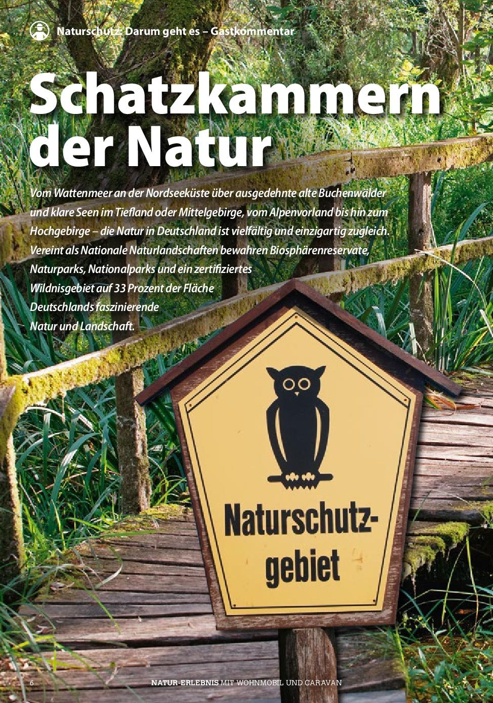 Beispielinhalt (Bild) Stellplatzführer Naturparks