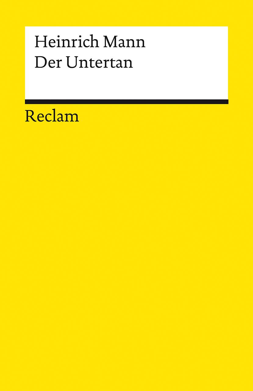 Vorderes Coverbild Der Untertan