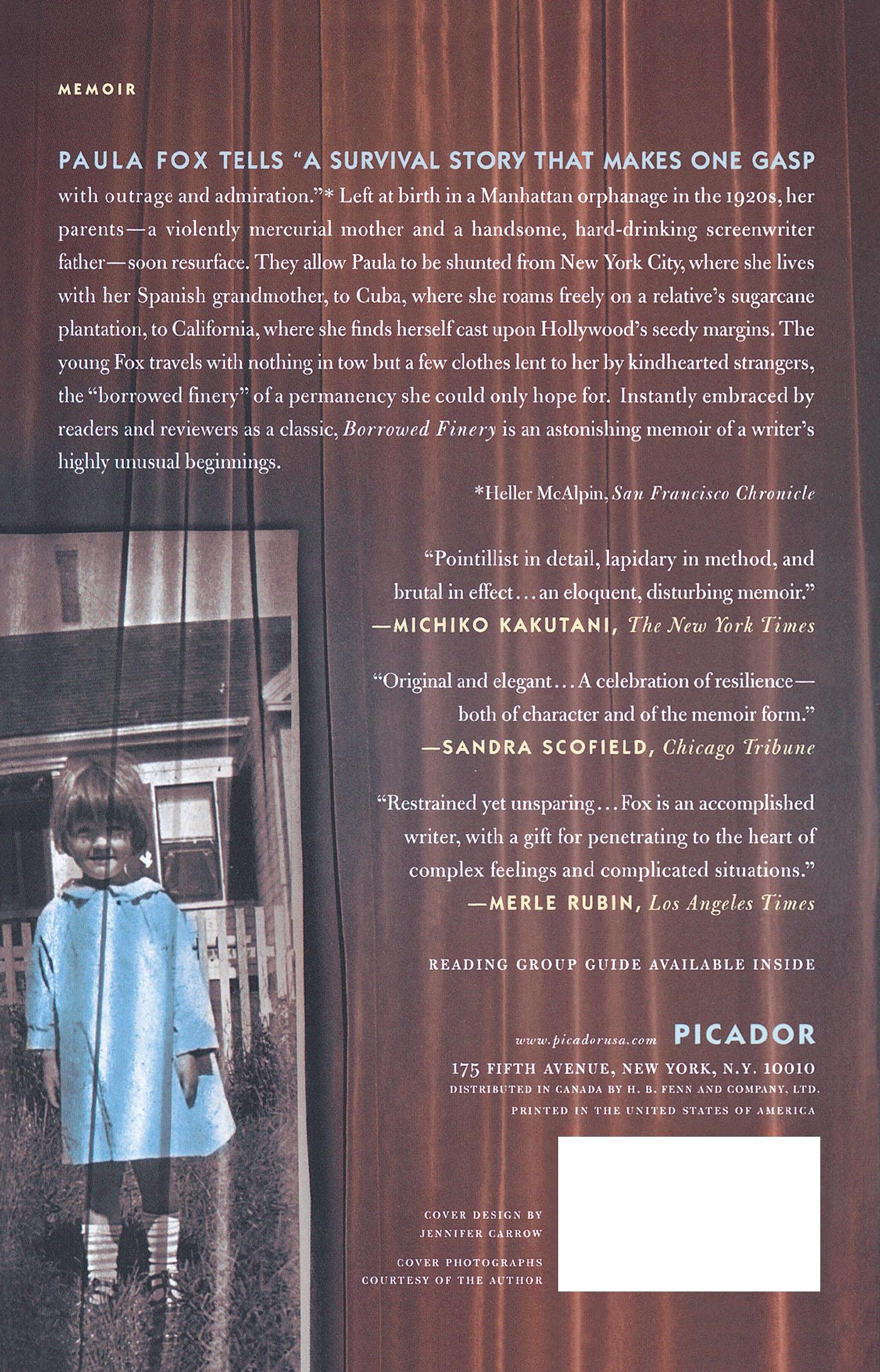 Rückseitencover Borrowed Finery