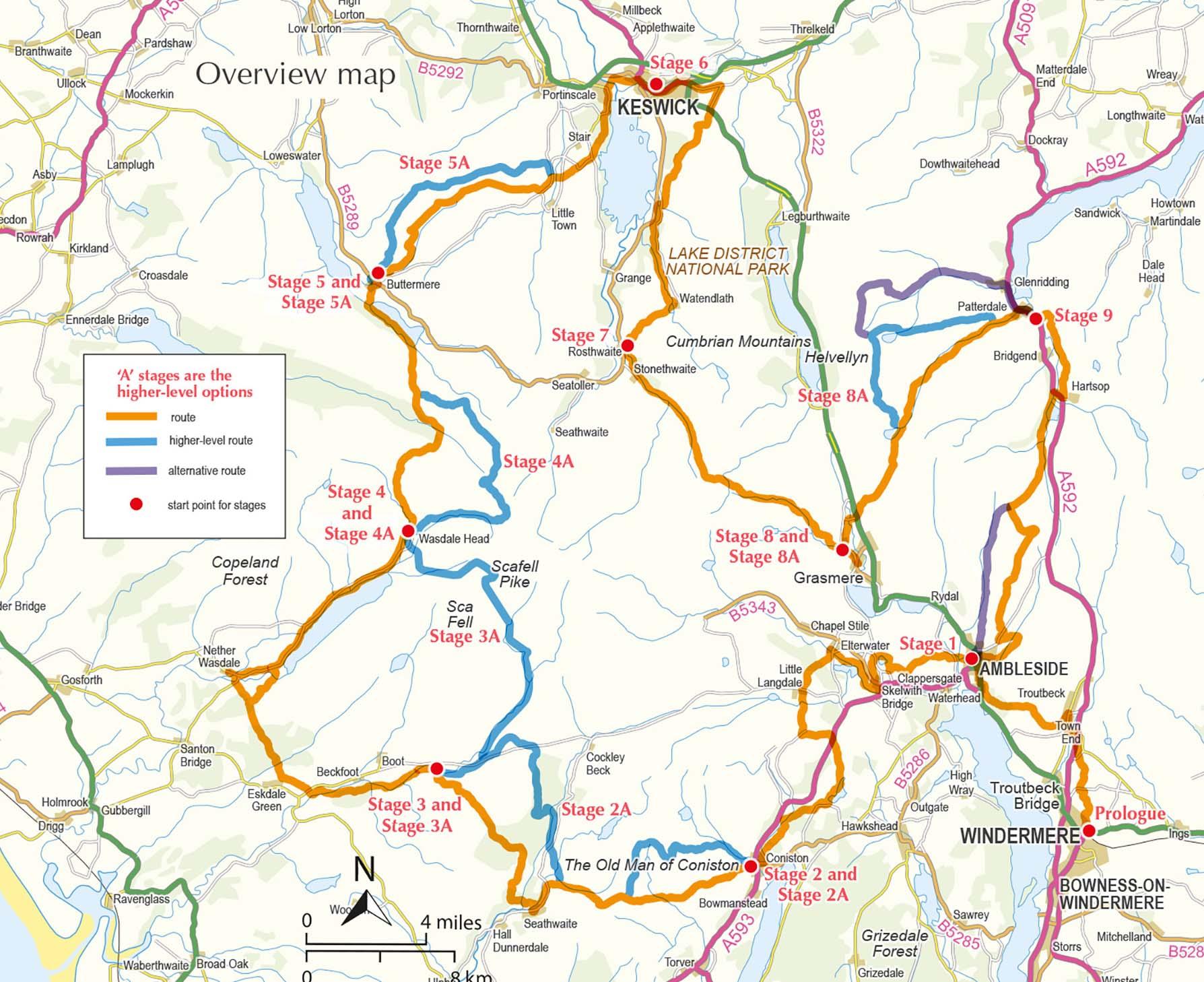 Beispielinhalt (Bild) Walking the Tour of the Lake District