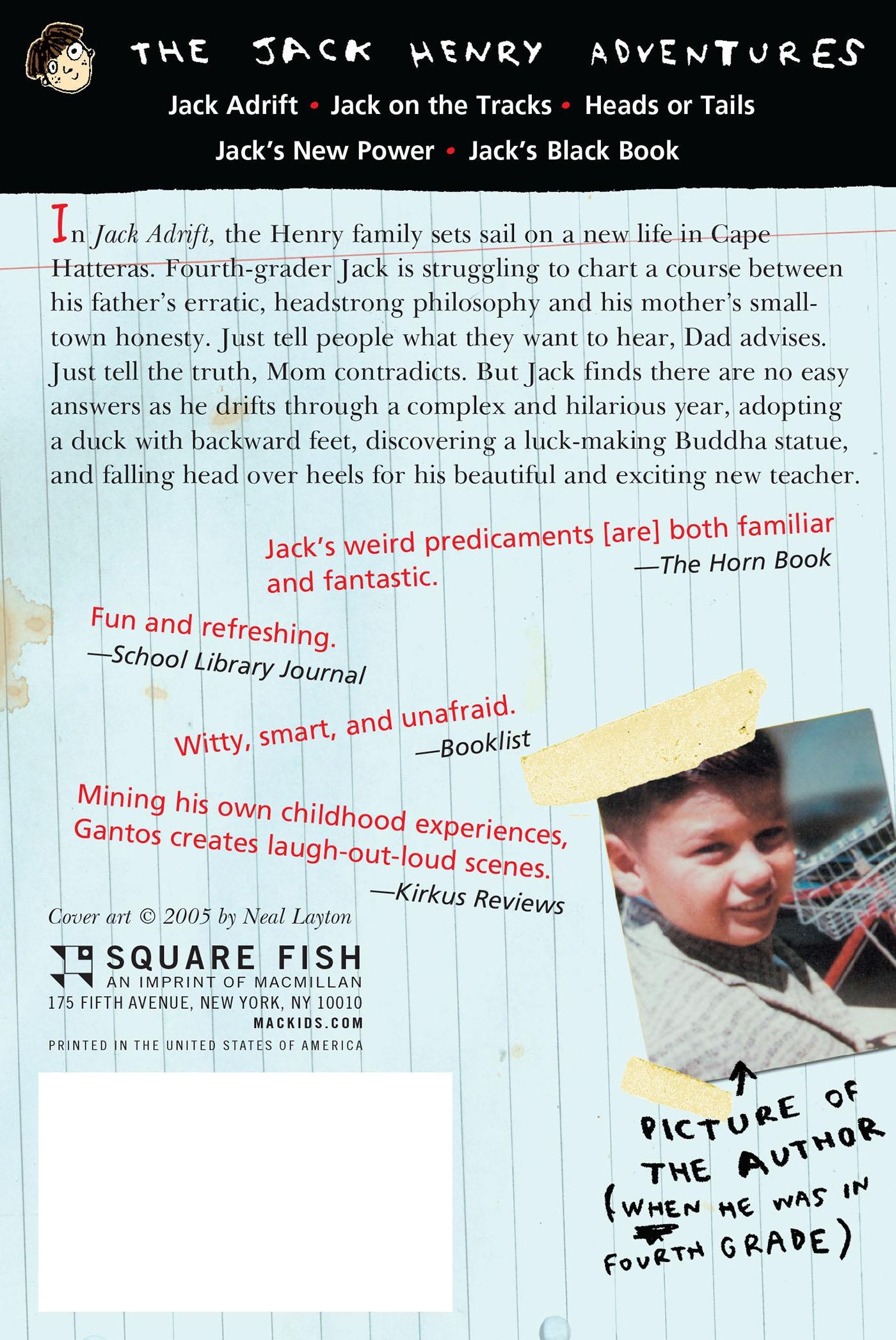 Rückseitencover Jack Adrift: Fourth Grade Without a Clue