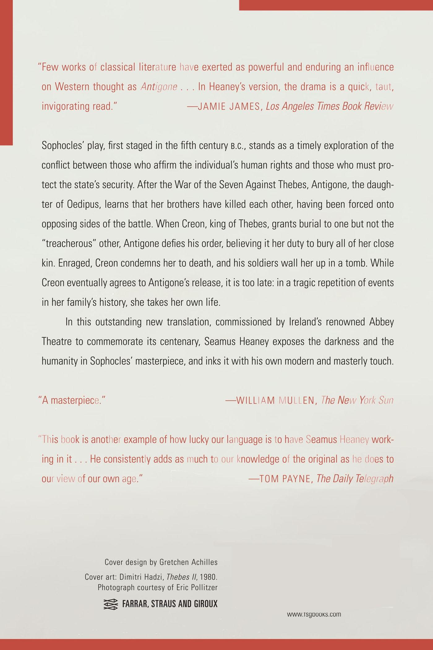 Rückseitencover The Burial at Thebes