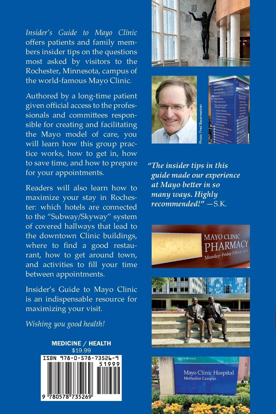 Rückseitencover Insider's Guide to Mayo Clinic