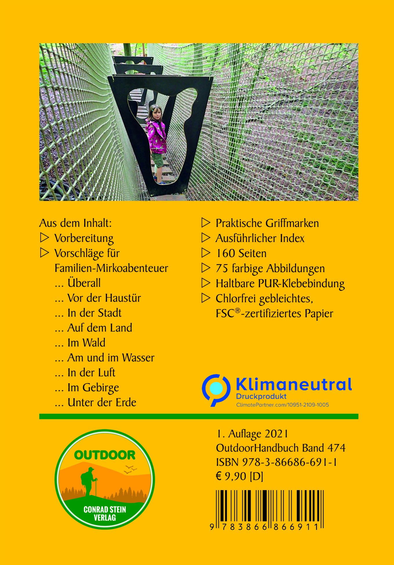 Rückseitencover Mikroabenteuer für Kinder