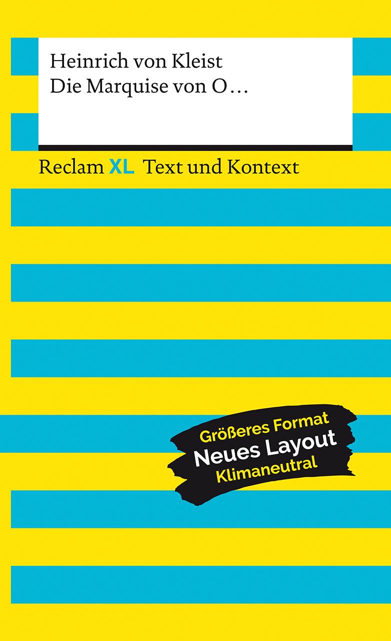 Vorderes Coverbild Die Marquise von O... Textausgabe mit Kommentar und Materialien