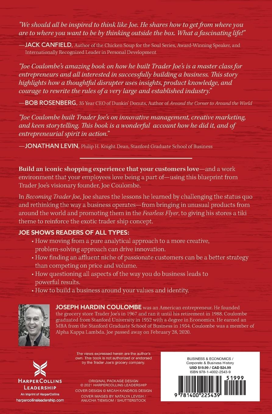 Rückseitencover Becoming Trader Joe