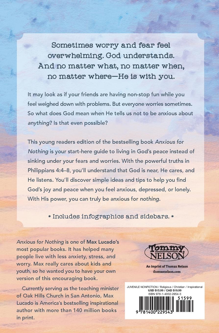 Rückseitencover Anxious for Nothing (Young Readers Edition)