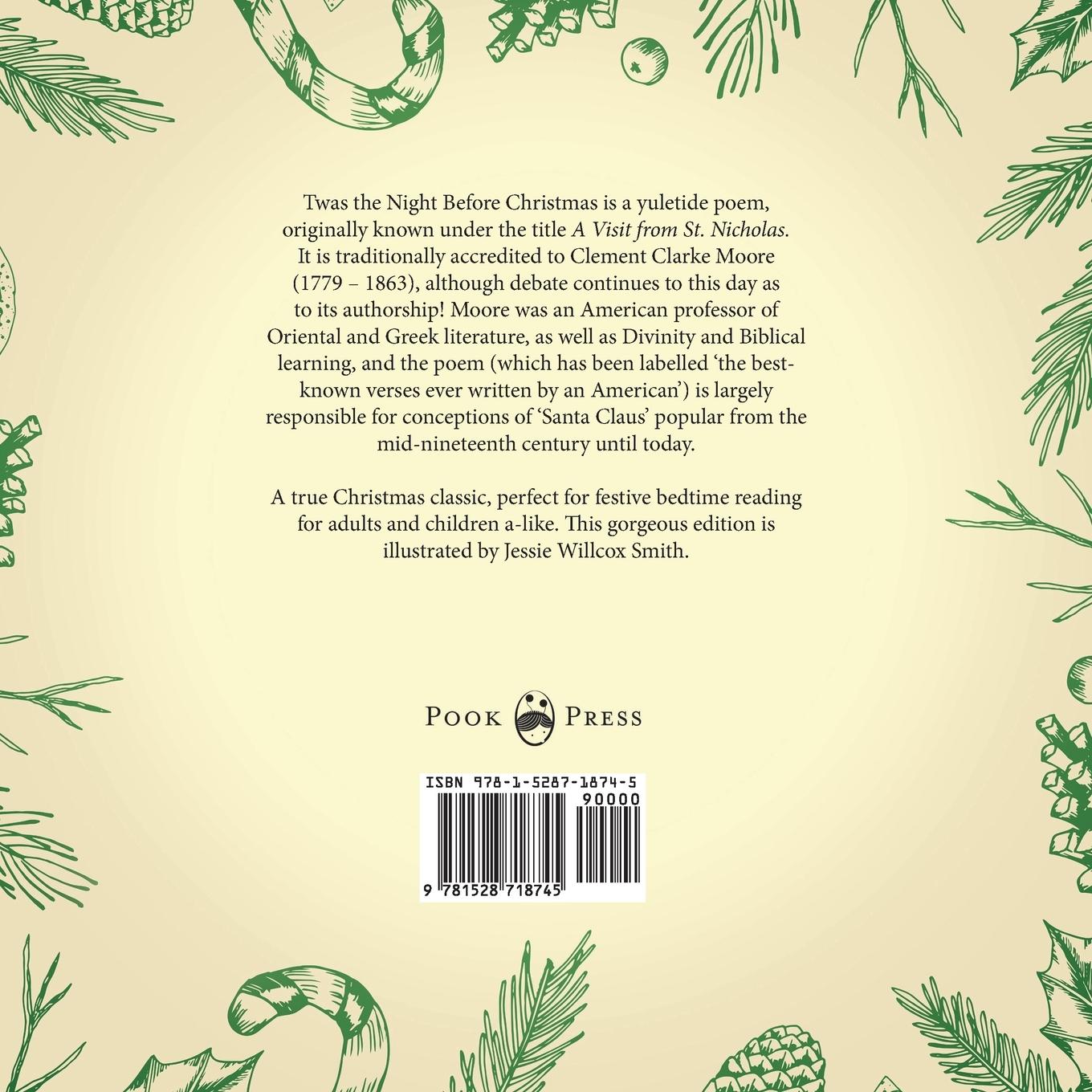 Rückseitencover Twas the Night Before Christmas - A Visit from St. Nicholas - Illustrated by Jessie Willcox Smith; With an Introductory Chapter by Clarence Cook