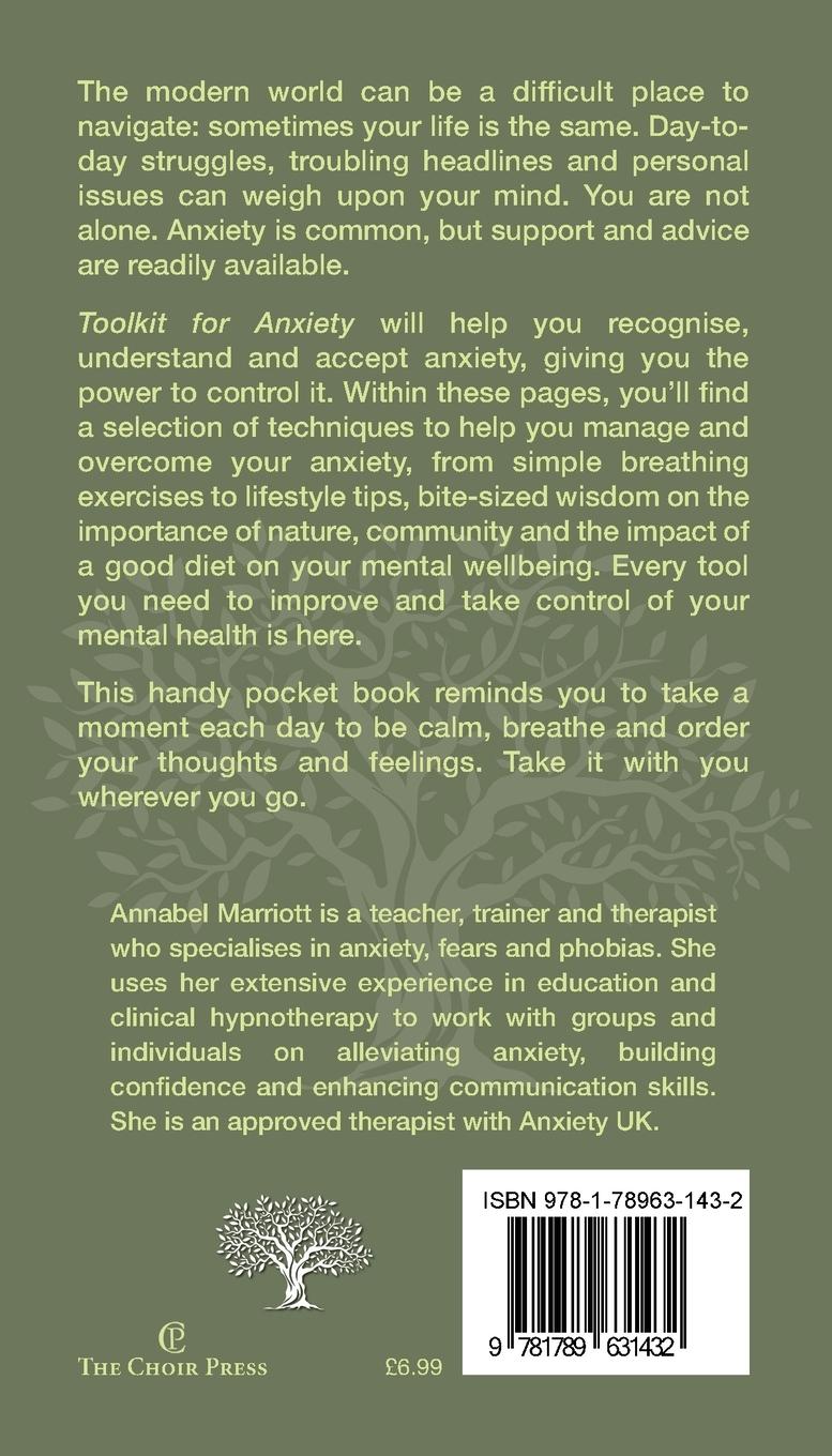 Rückseitencover Toolkit for anxiety