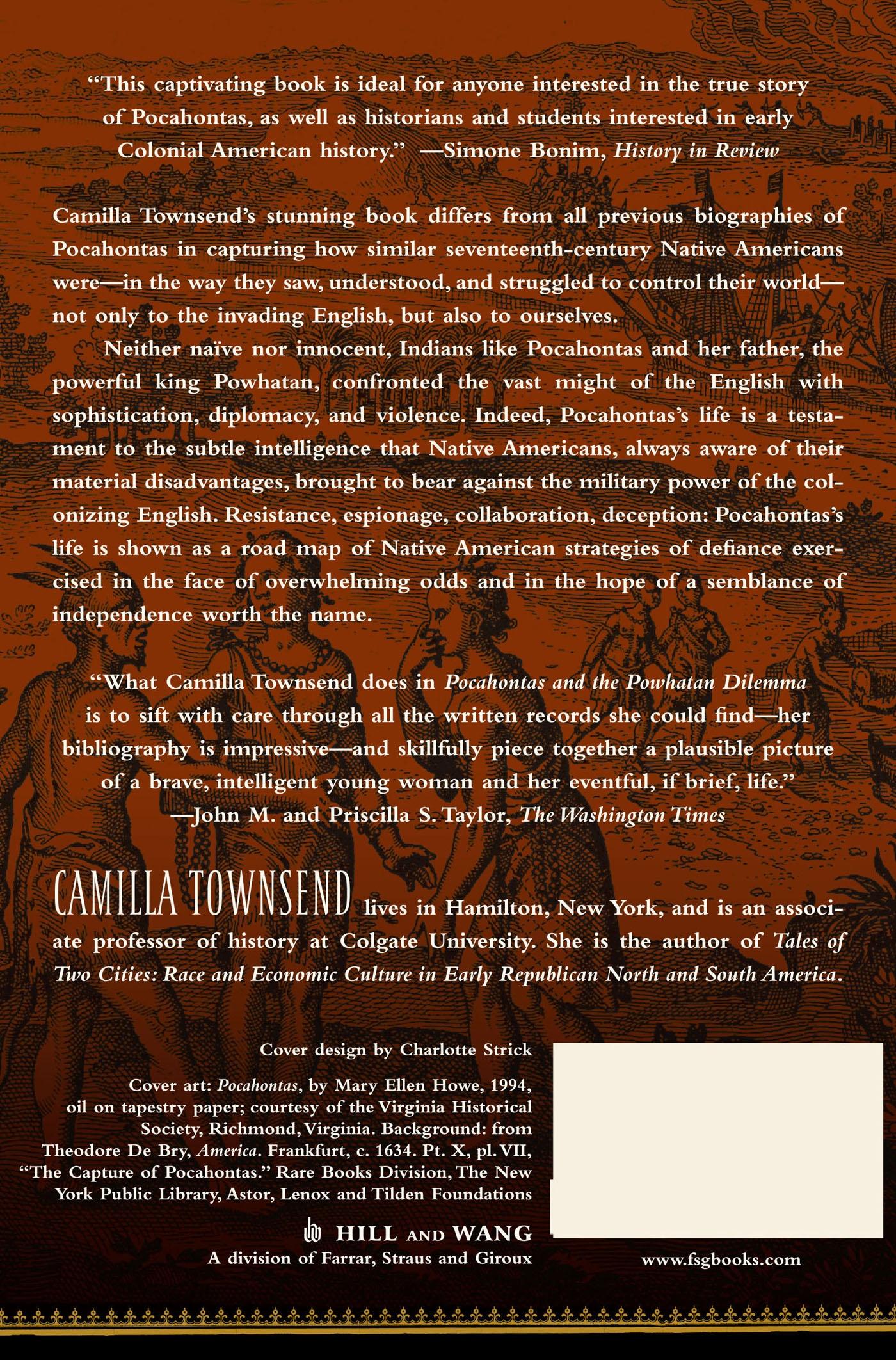 Rückseitencover Pocahontas and the Powhatan Dilemma