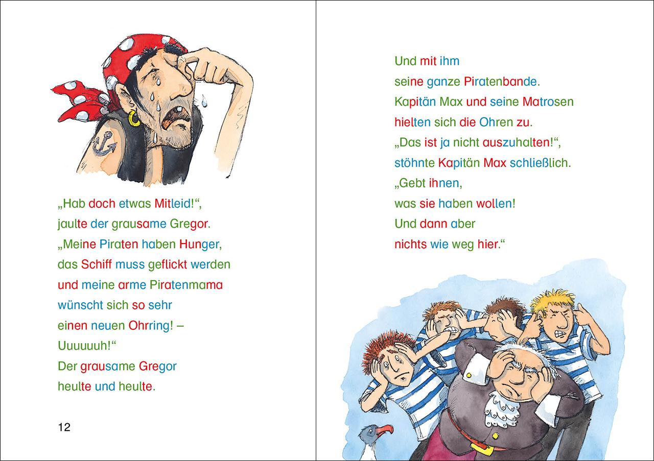 Beispielinhalt (Bild) Silbengeschichten zum Lesenlernen - Piratengeschichten