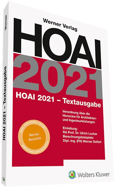 Vorderes Coverbild HOAI 2021 - Textausgabe