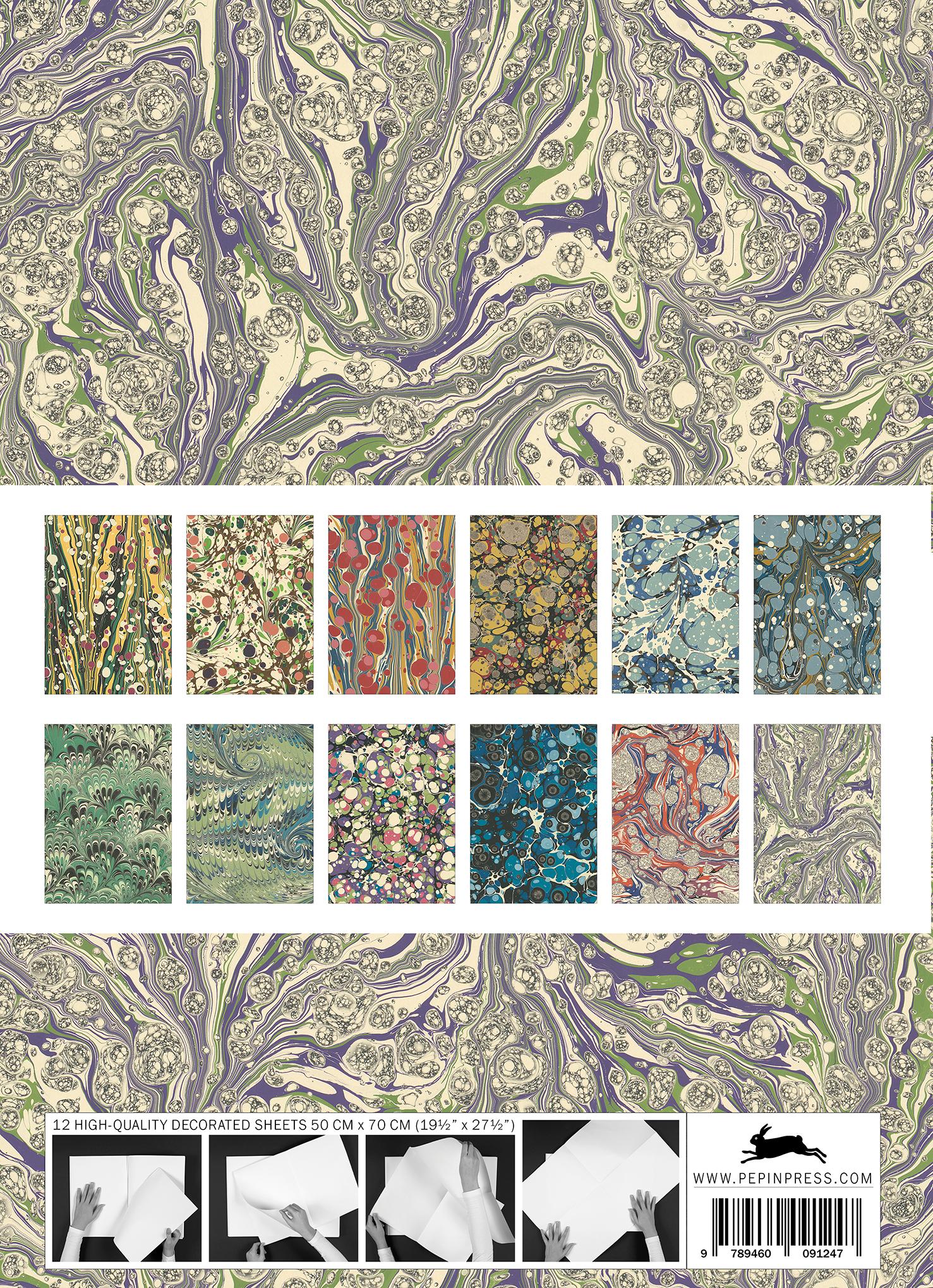 Beispielinhalt (Bild) Marbled Paper Designs