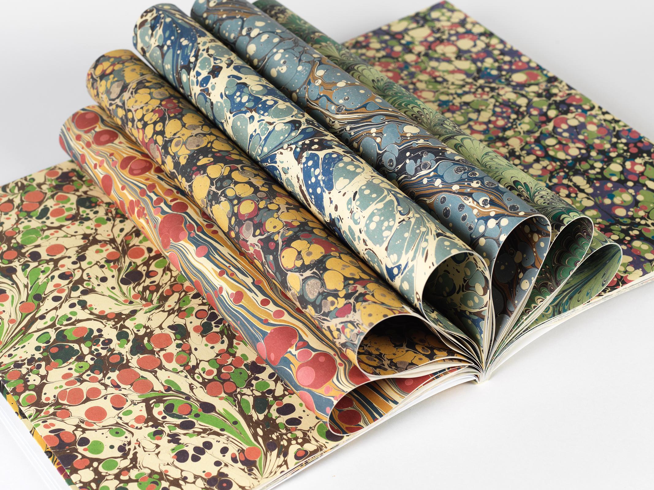 Beispielinhalt (Bild) Marbled Paper Designs