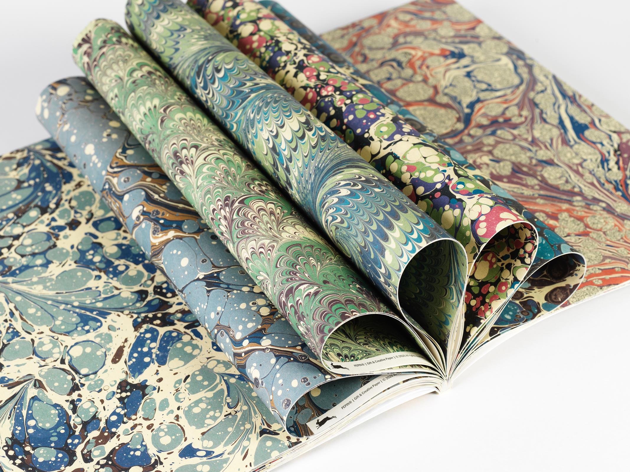 Beispielinhalt (Bild) Marbled Paper Designs