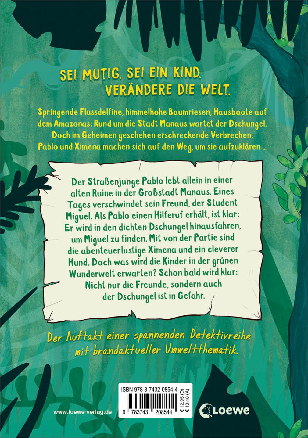 Rückseitencover Die Amazonas-Detektive (Band 1) - Verschwörung im Dschungel