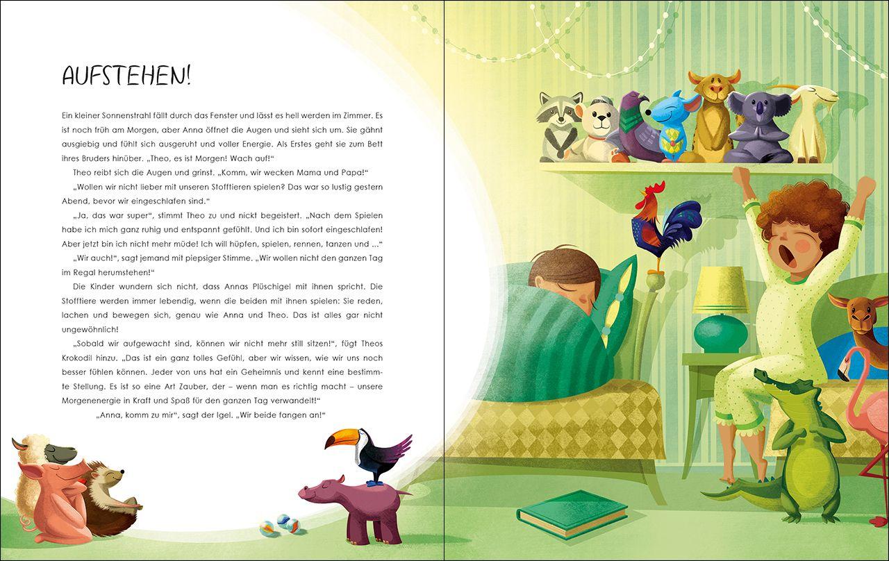 Beispielinhalt (Bild) Kinder-Yoga zum Aufwachen