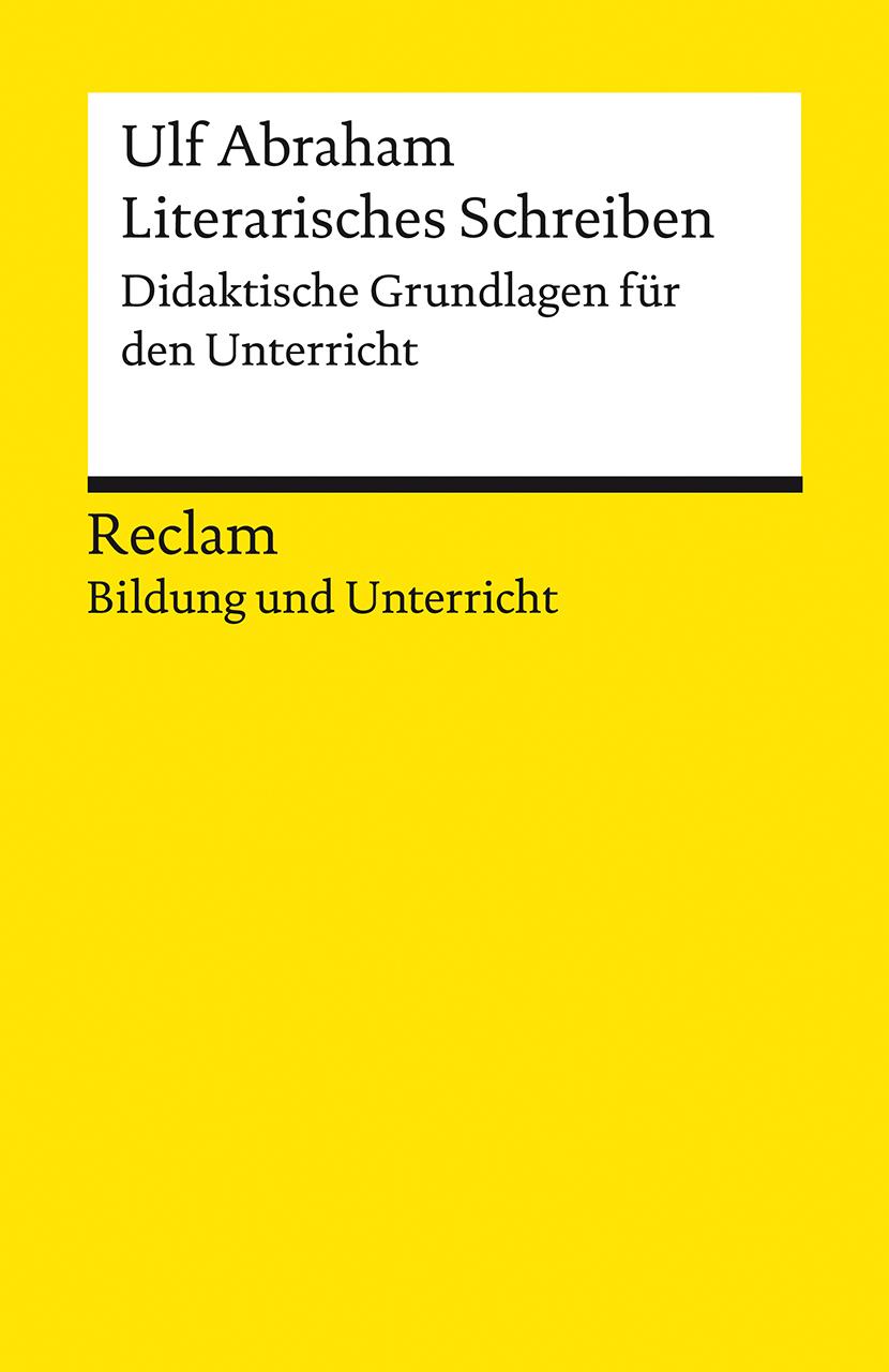 Vorderes Coverbild Literarisches Schreiben. Didaktische Grundlagen für den Unterricht