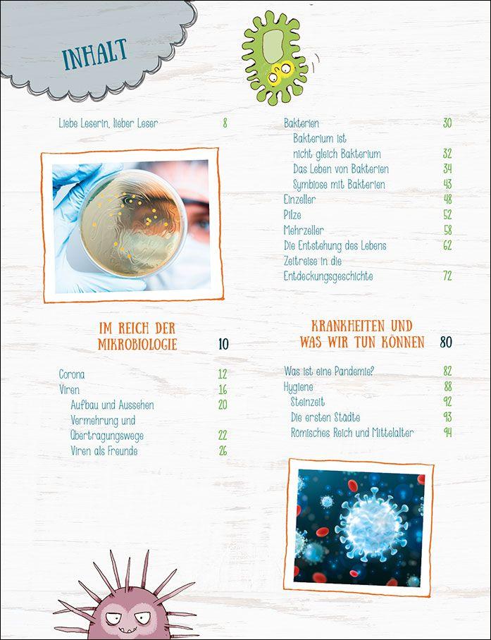 Beispielinhalt (Bild) Die spannende Welt der Viren und Bakterien