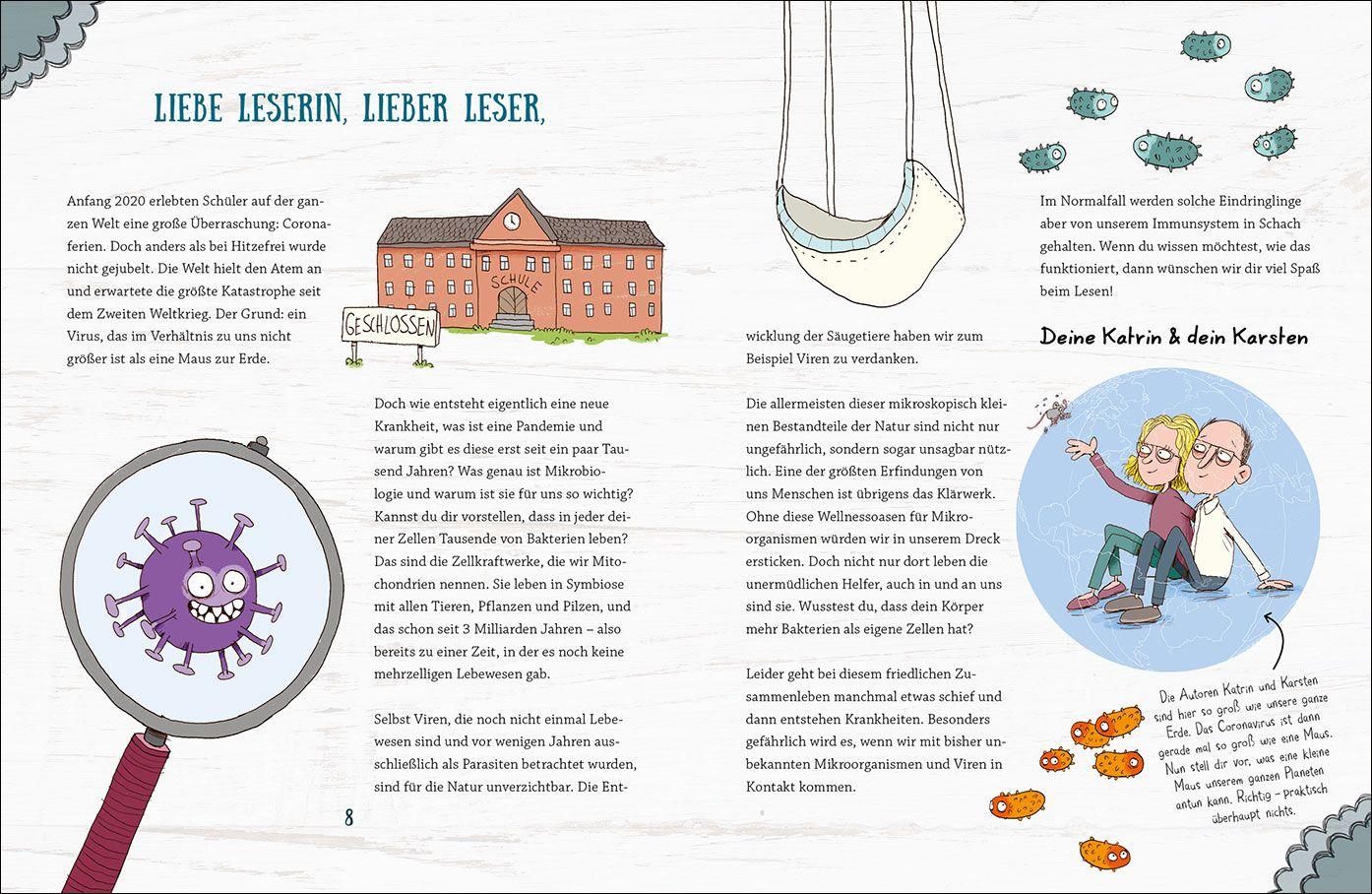 Beispielinhalt (Bild) Die spannende Welt der Viren und Bakterien