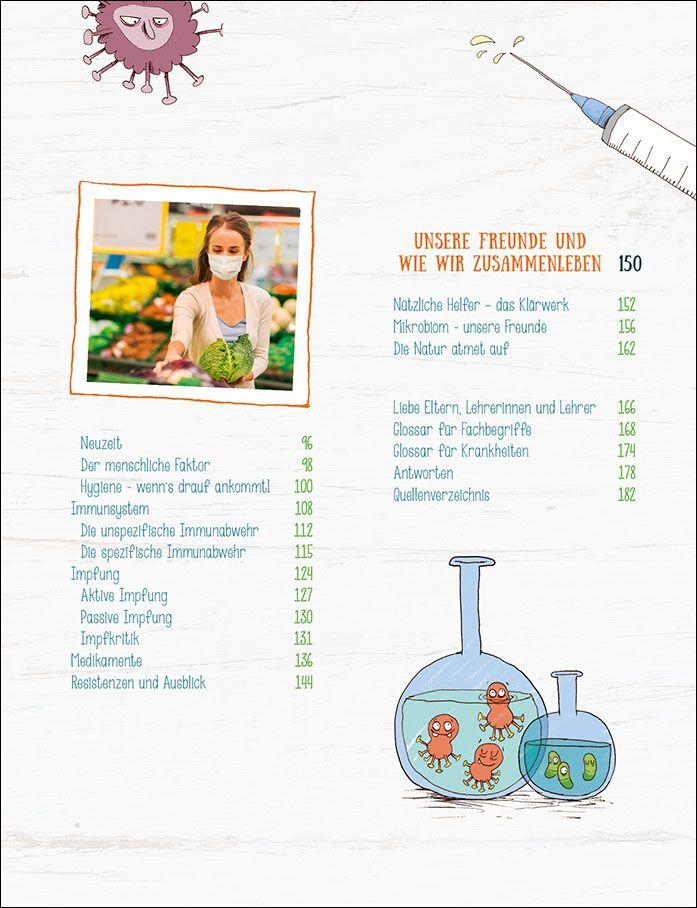 Beispielinhalt (Bild) Die spannende Welt der Viren und Bakterien