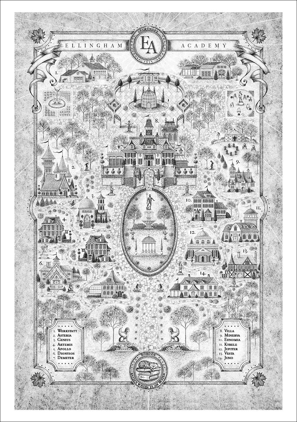 Beispielinhalt (Bild) Ellingham Academy (Band 3) - Die Botschaft an der Wand