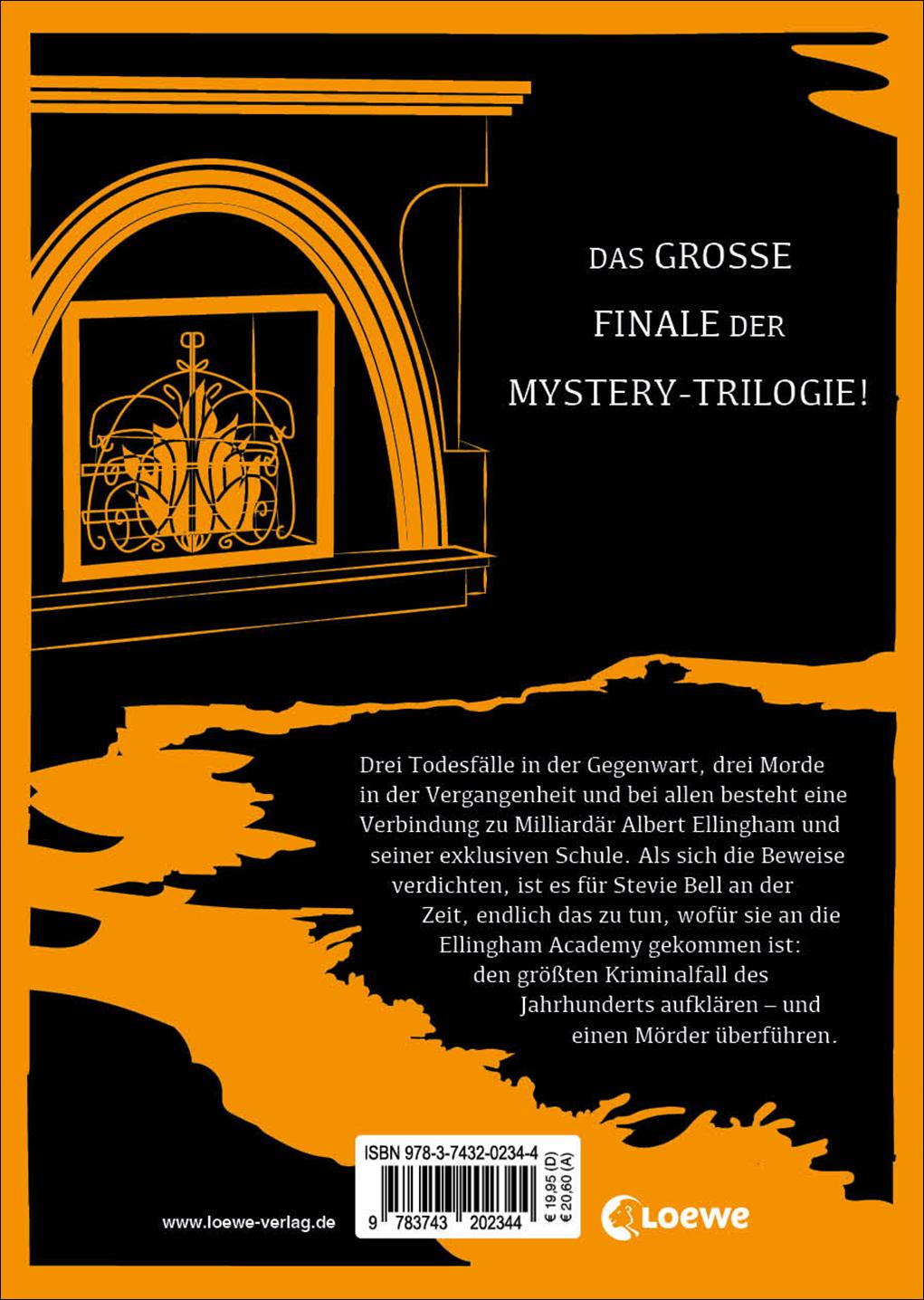 Rückseitencover Ellingham Academy (Band 3) - Die Botschaft an der Wand