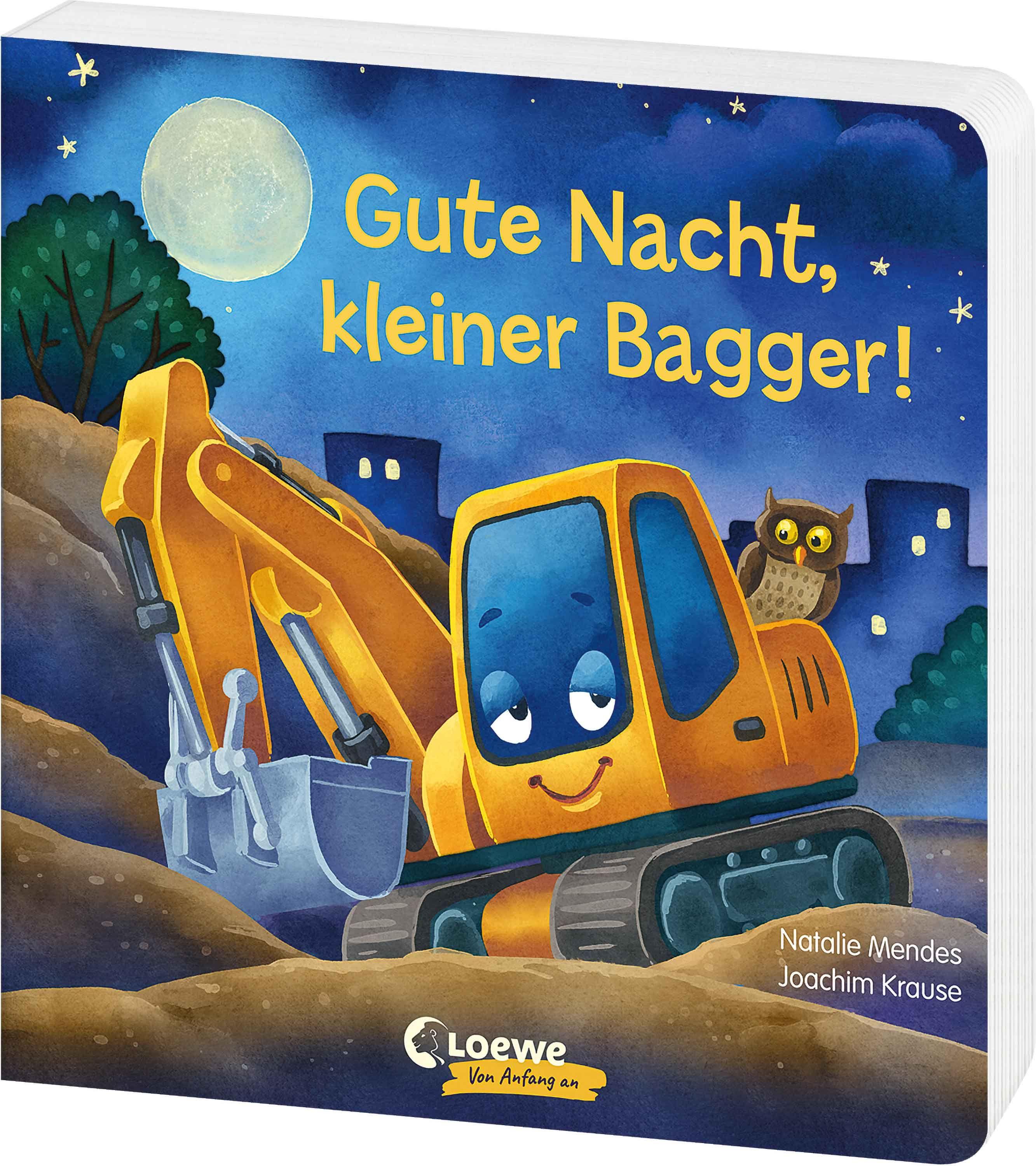 Vorderes Coverbild Gute Nacht, kleiner Bagger!