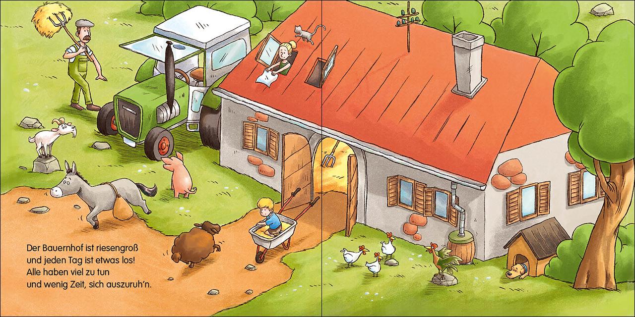 Beispielinhalt (Bild) Gute Nacht, lieber Bauernhof!