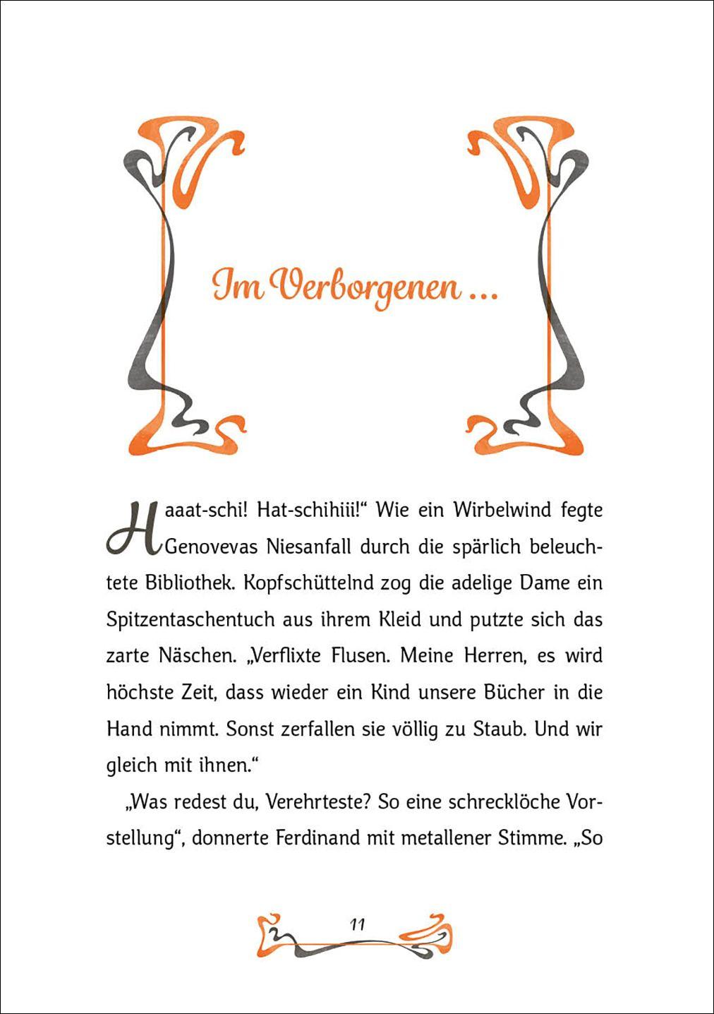 Beispielinhalt (Bild) Das Bücherschloss (Band 1) - Das Geheimnis der magischen Bibliothek