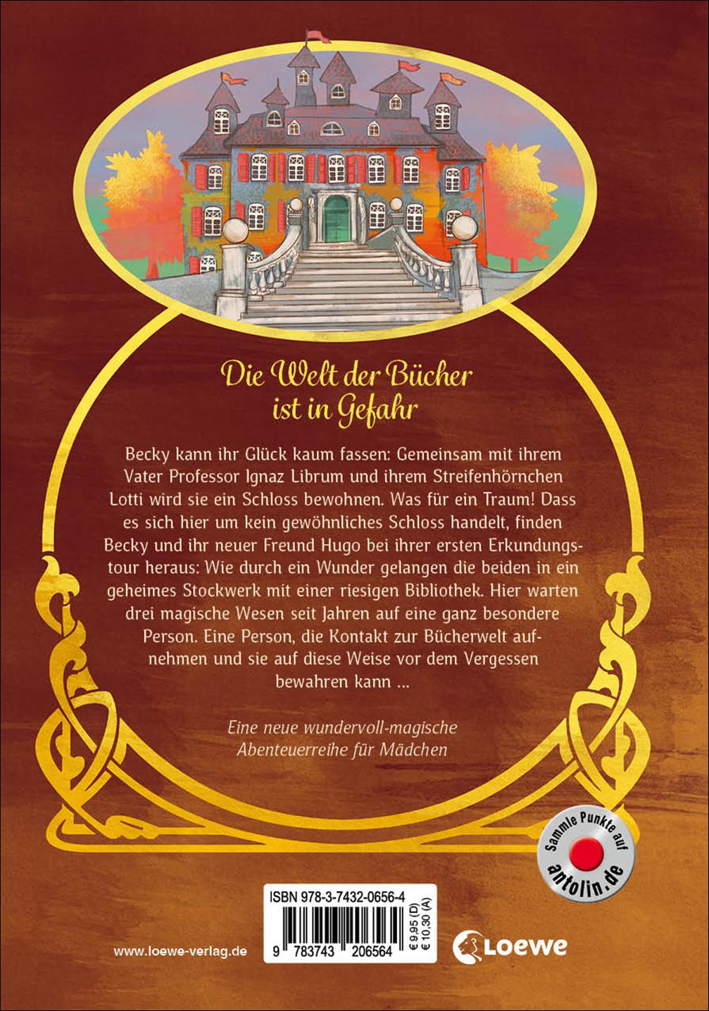 Rückseitencover Das Bücherschloss (Band 1) - Das Geheimnis der magischen Bibliothek