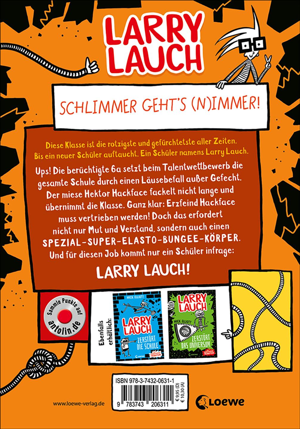 Rückseitencover Larry Lauch zerstört alles (Band 3)