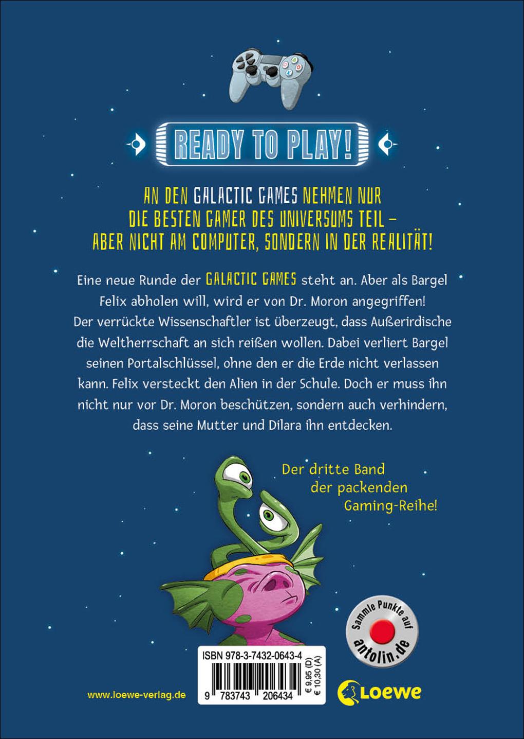 Rückseitencover Galactic Gamers (Band 3) - Der Portalschlüssel