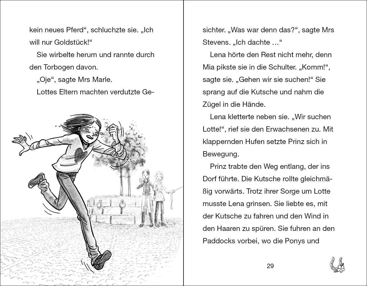 Beispielinhalt (Bild) Ponyhof Apfelblüte (Band 17) - Hör auf dein Herz, Lotte