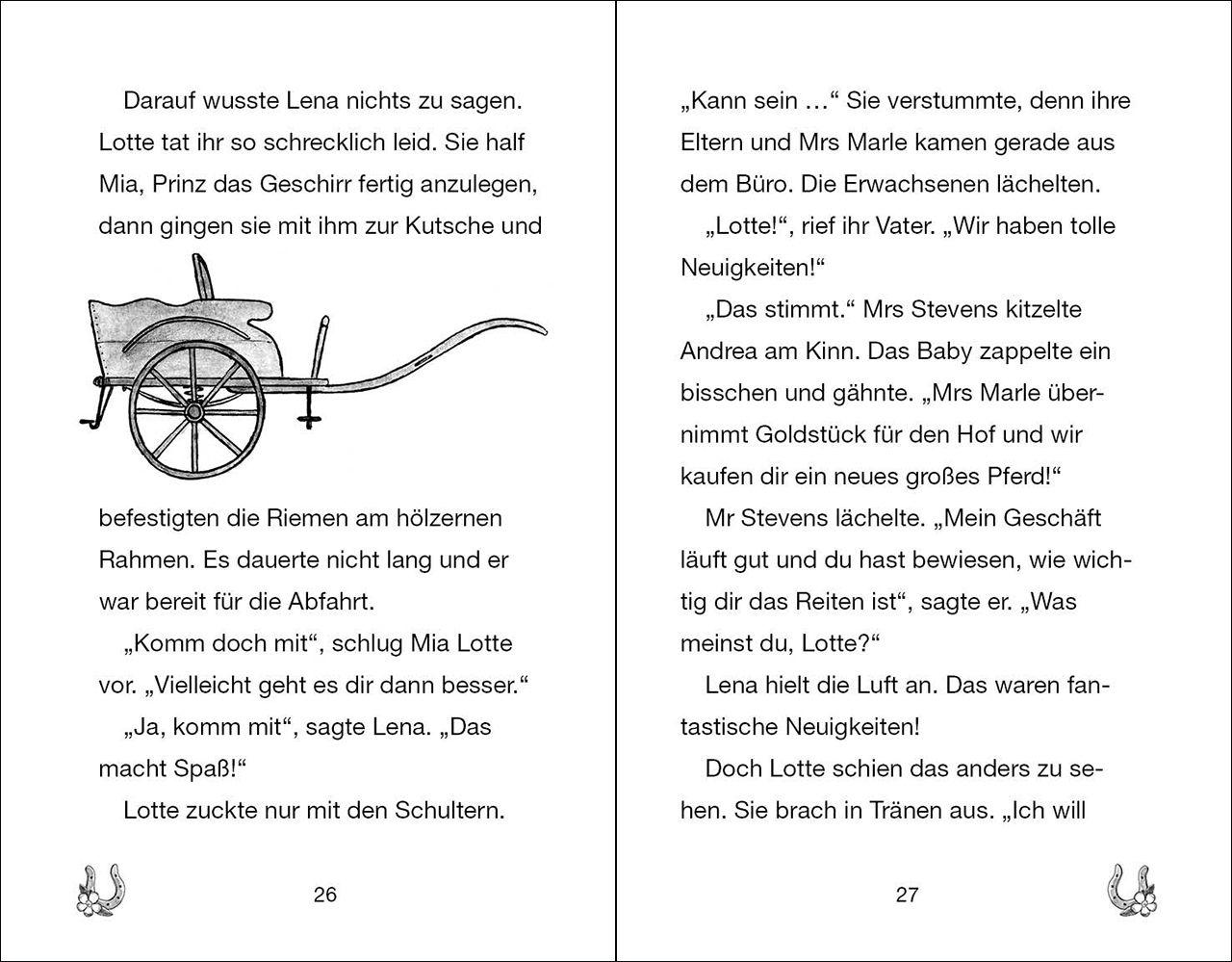 Beispielinhalt (Bild) Ponyhof Apfelblüte (Band 17) - Hör auf dein Herz, Lotte