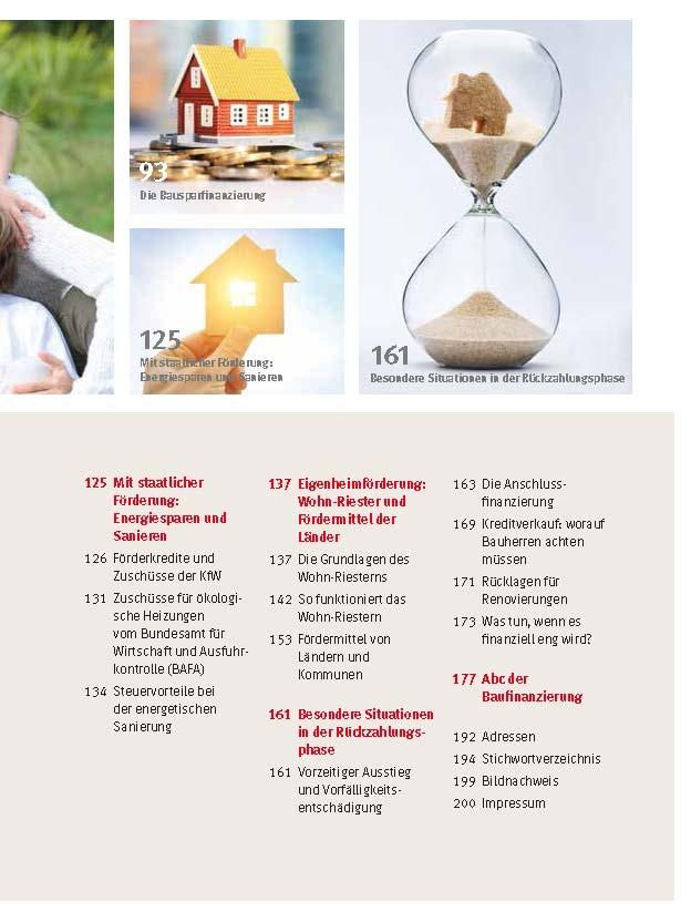 Beispielinhalt (Bild) Meine Immobilie finanzieren