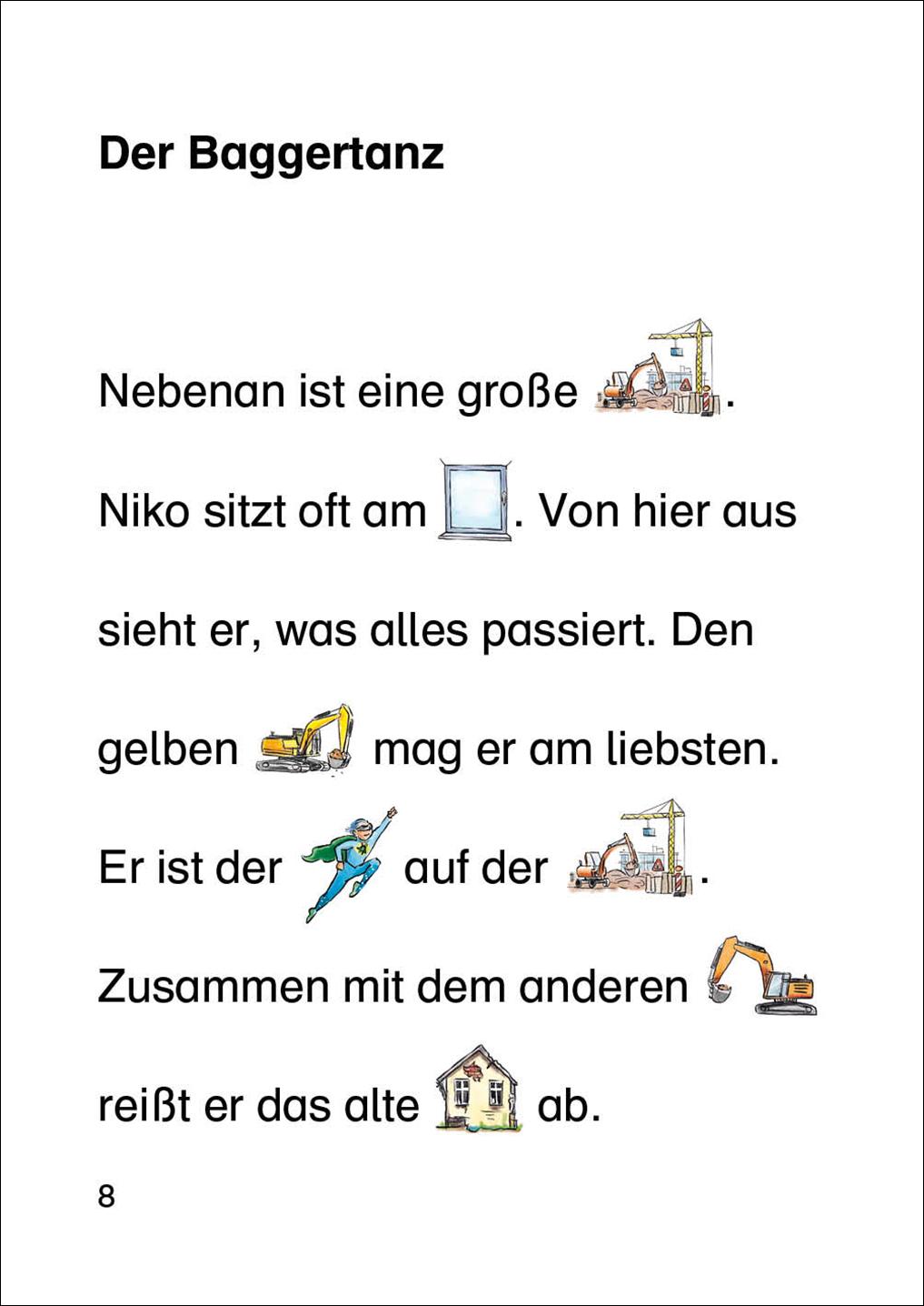 Beispielinhalt (Bild) Bildermaus - Baggergeschichten