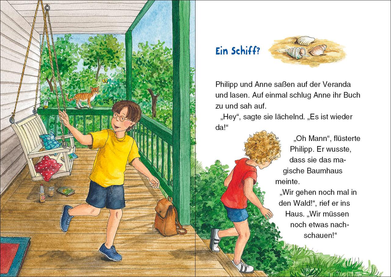 Beispielinhalt (Bild) Das magische Baumhaus junior (Band 25) - Bedrohung im Paradies