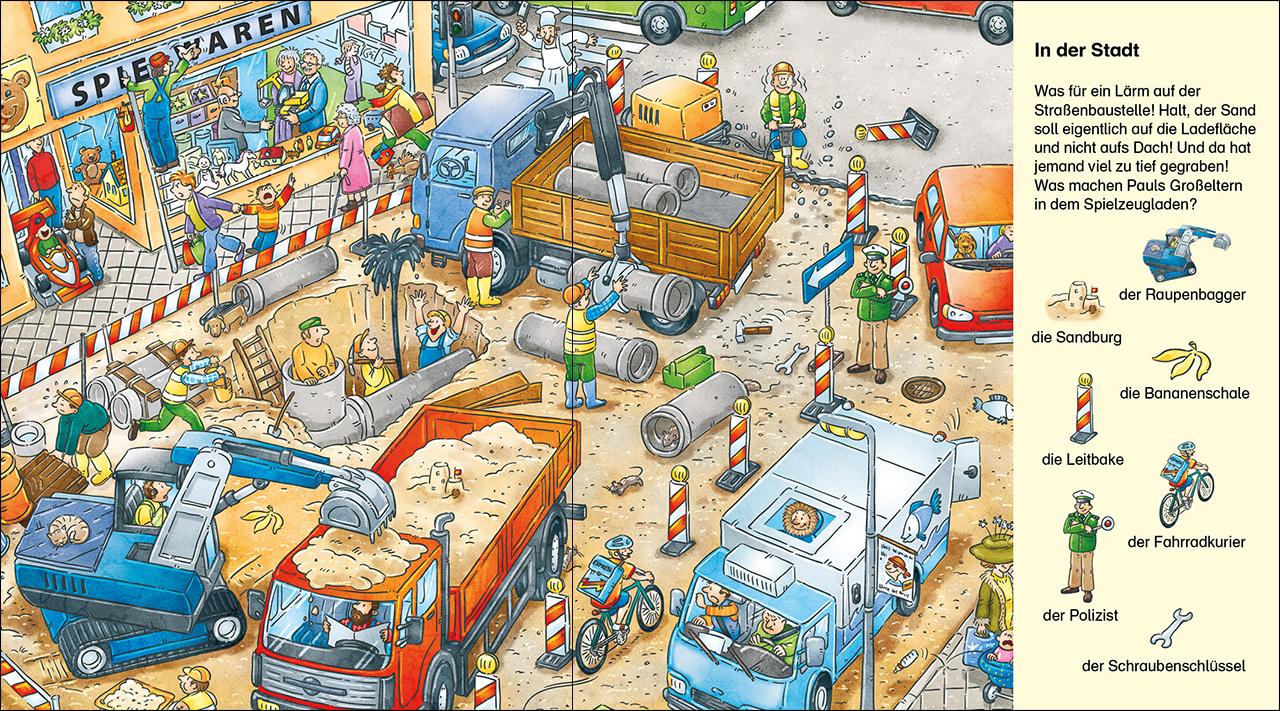 Beispielinhalt (Bild) Suche und finde! - Auf der Baustelle