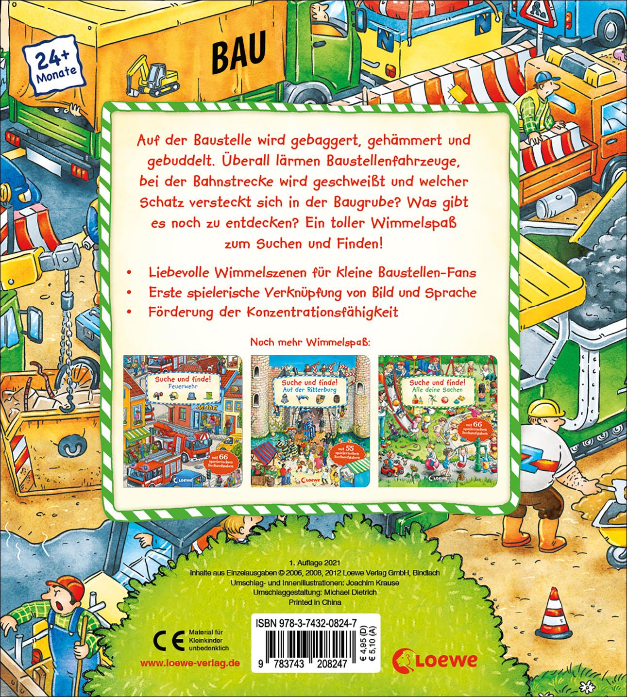 Rückseitencover Suche und finde! - Auf der Baustelle