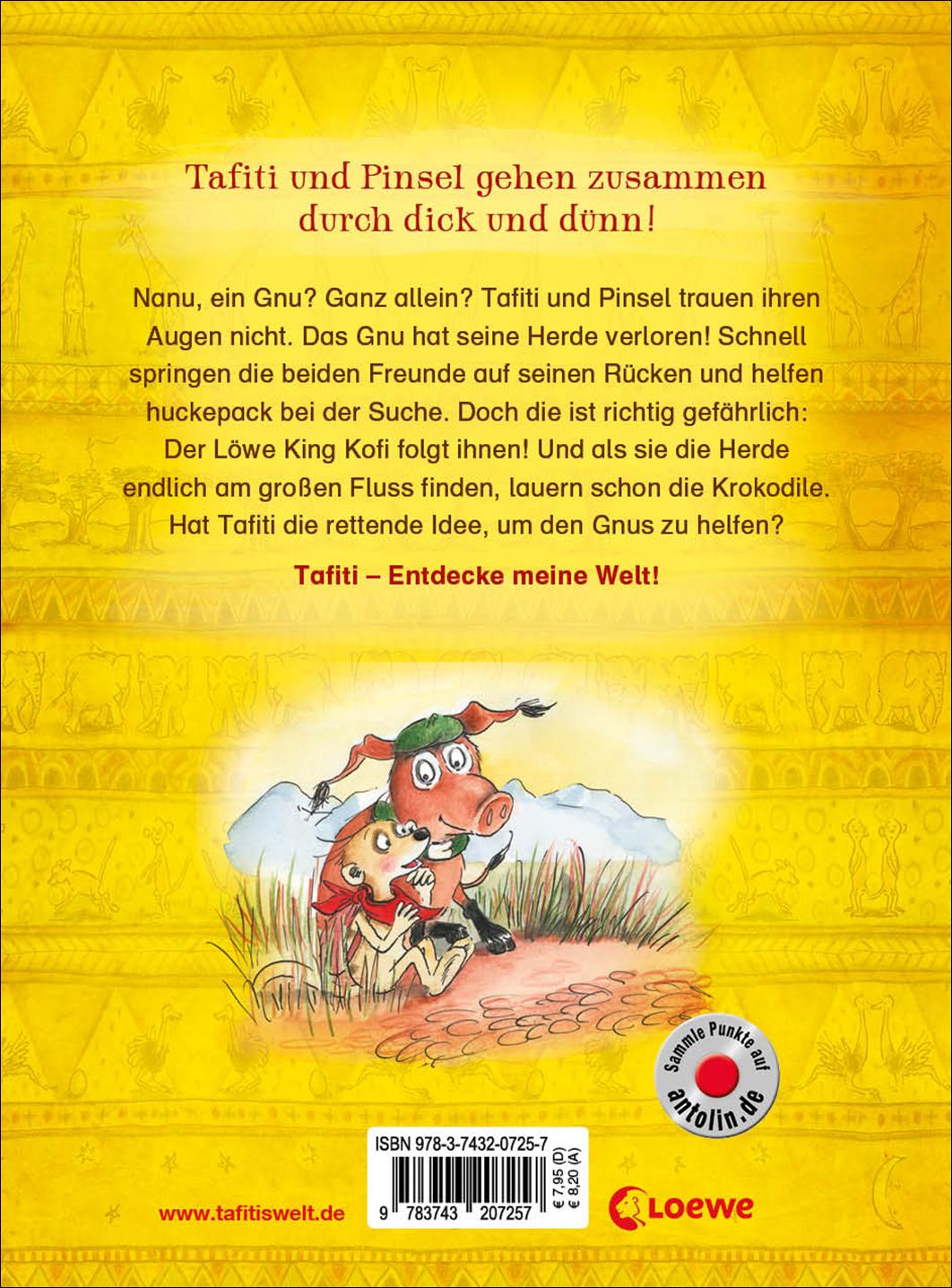 Rückseitencover Tafiti und die Rettung der Gnus (Band 16)