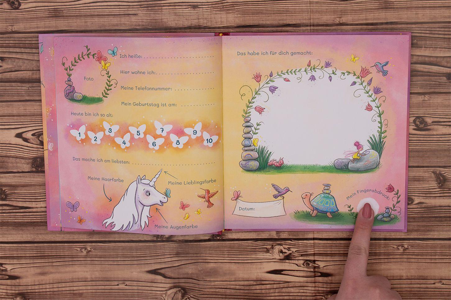 Beispielinhalt (Bild) Meine Kindergarten-Freunde (Einhörner)