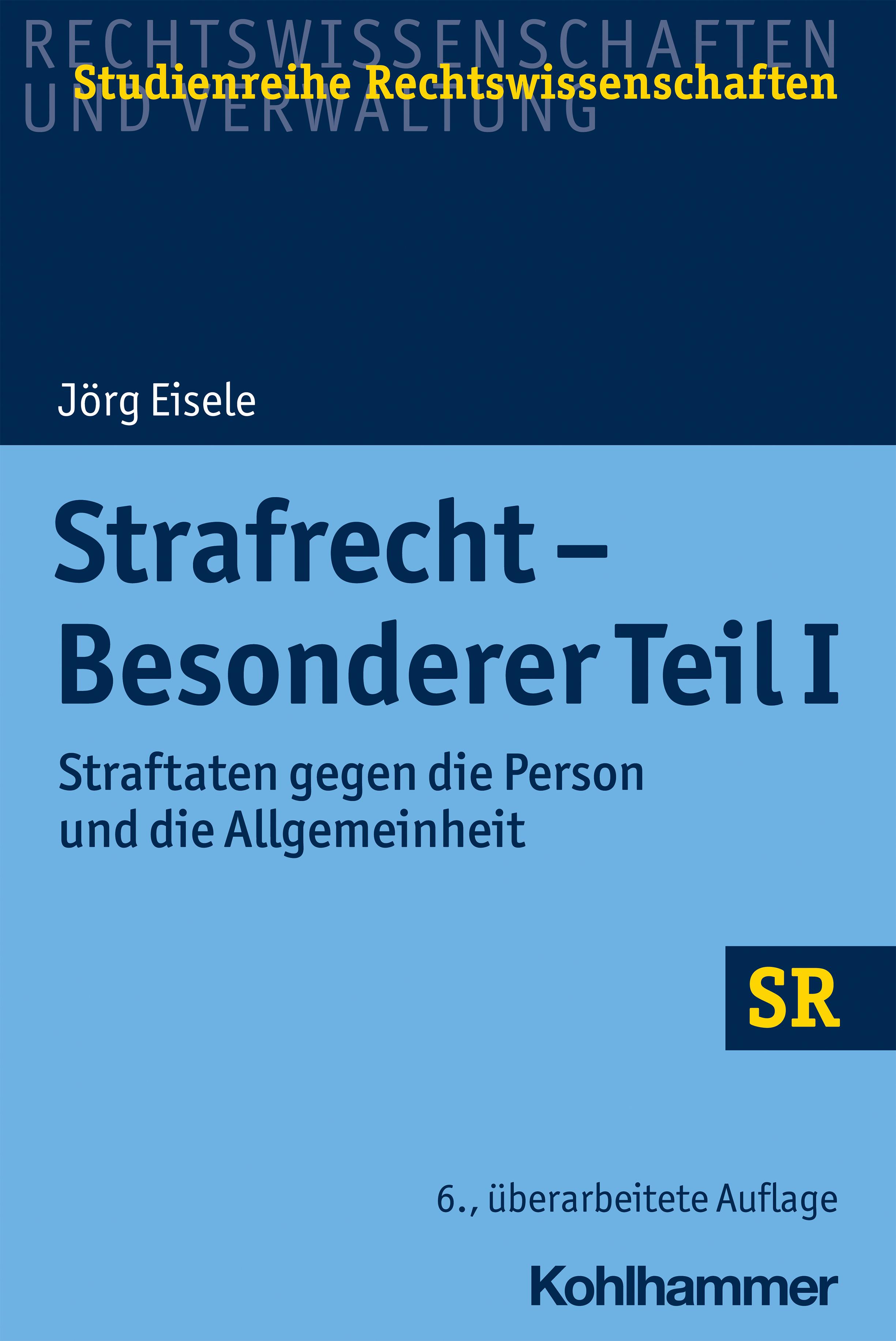 Vorderes Coverbild Strafrecht - Besonderer Teil I
