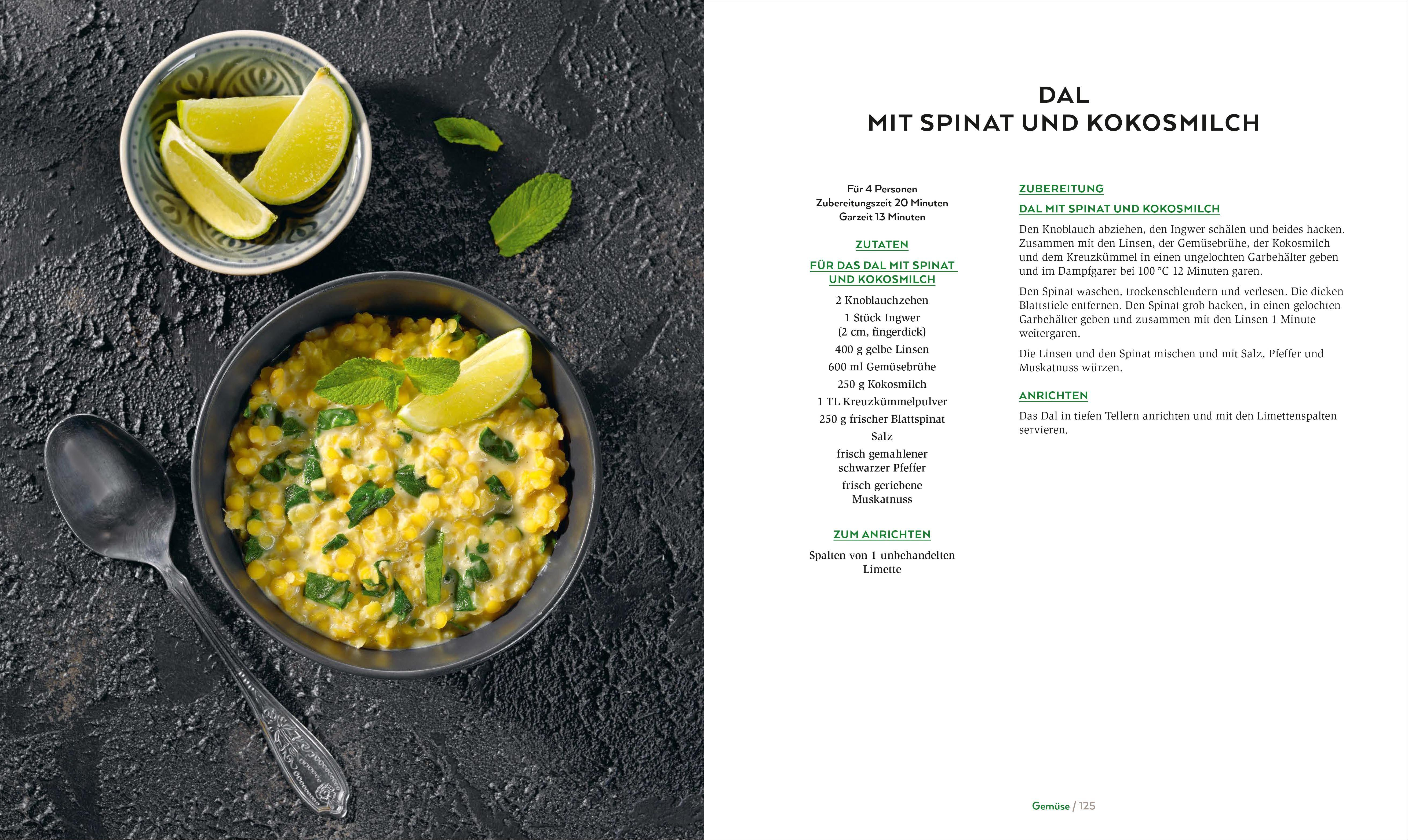 Beispielinhalt (Bild) Die hohe Kunst vom Dampfgaren