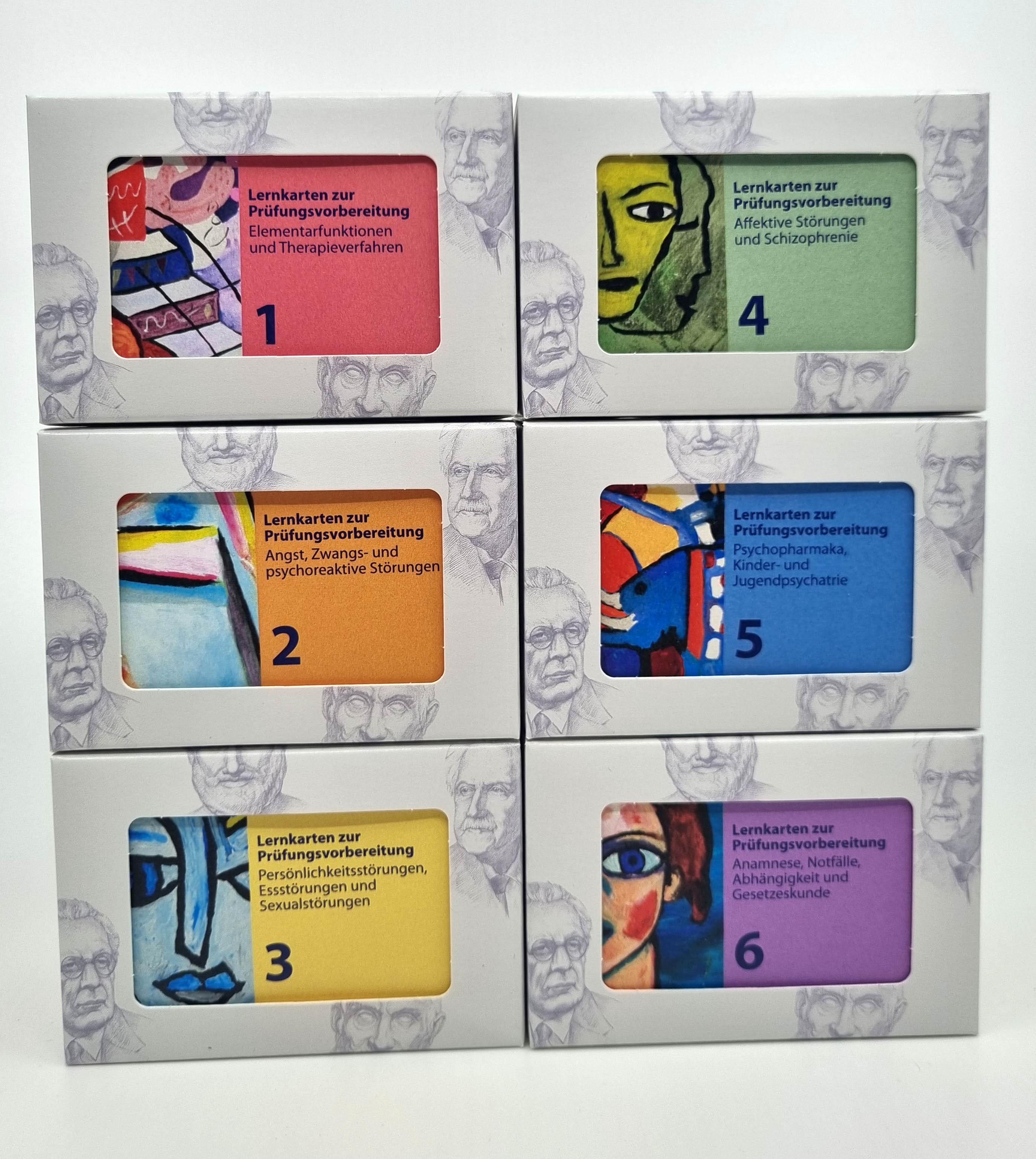 Vorderes Coverbild Heilpraktiker Psychotherapie - 1200 Lernkarten - Teil 1-6