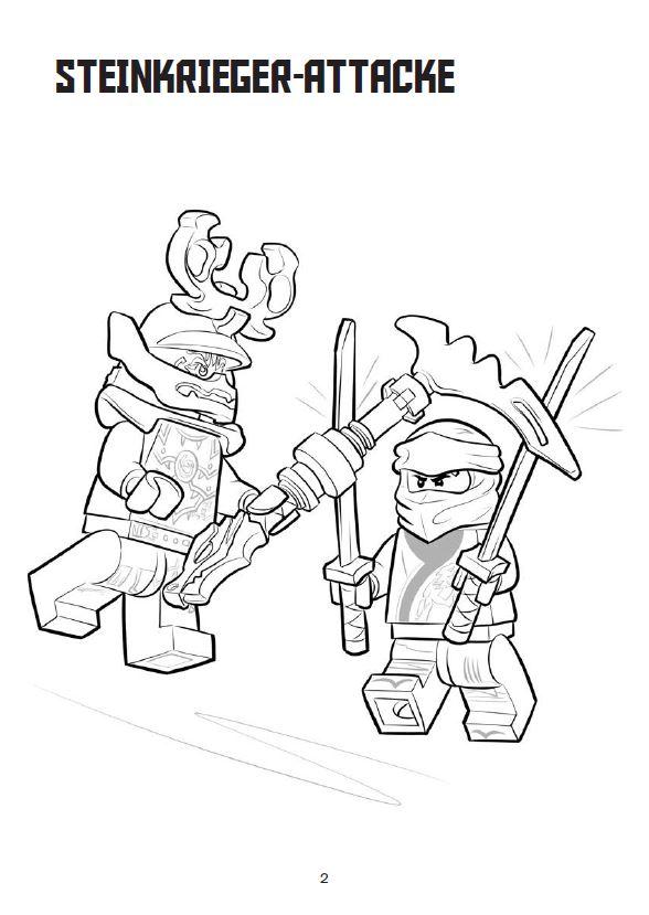 Beispielinhalt (Bild) LEGO® NINJAGO® - Malblock